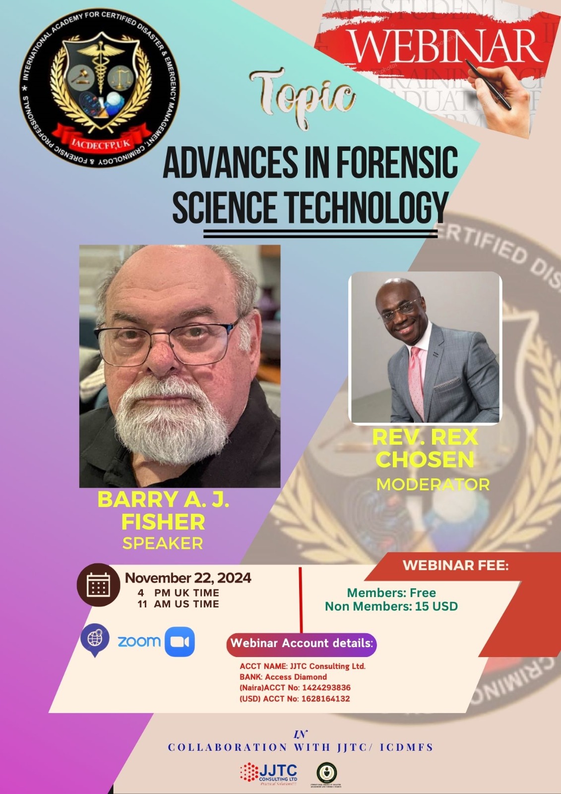 Webinar on Advances in Forensic Science Technology